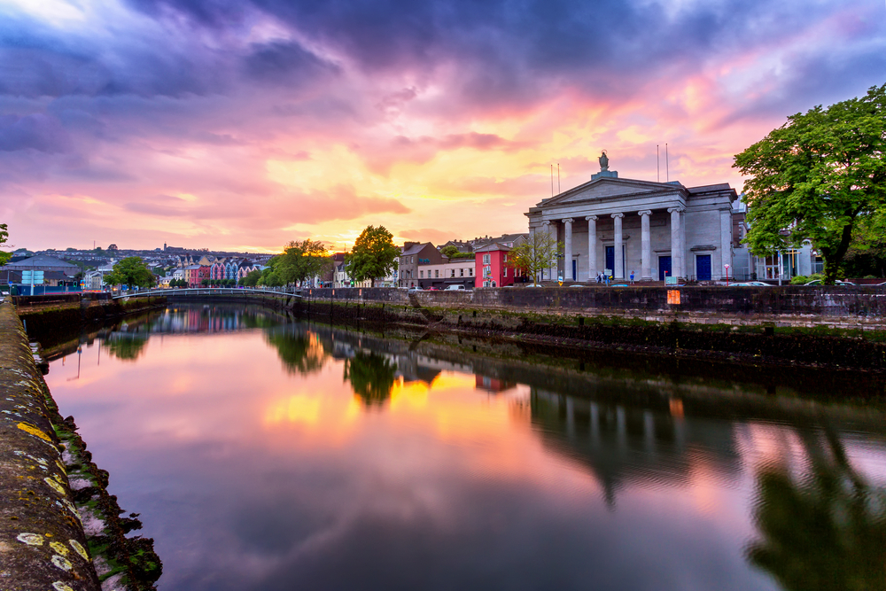 Sunset in Cork, Ireland